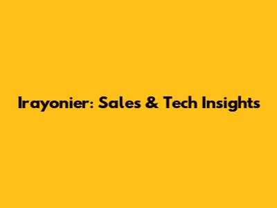 Irayonier: Sales & Tech Insights