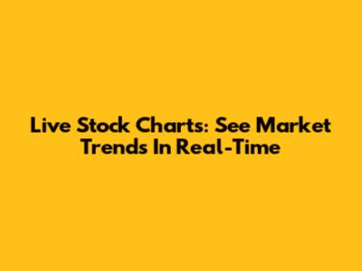 Live Stock Charts: See Market Trends In Real-Time