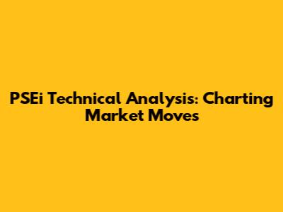 PSEi Technical Analysis: Charting Market Moves